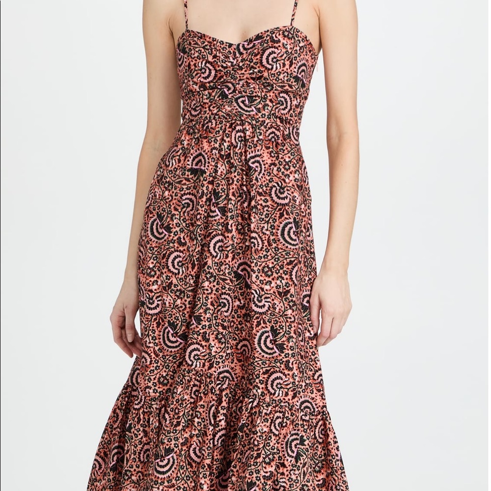 ALC lilac floral spaghetti strap midi dress
